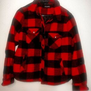 Red plaid jacket